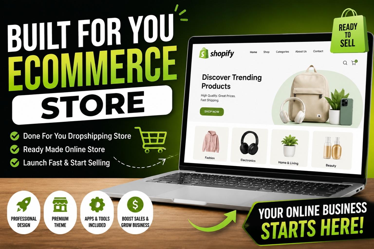 Built for You Ecommerce Store: A Faster and Smarter Way to Start Selling Online