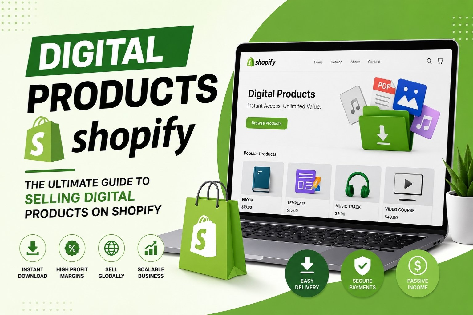 digital products shopify