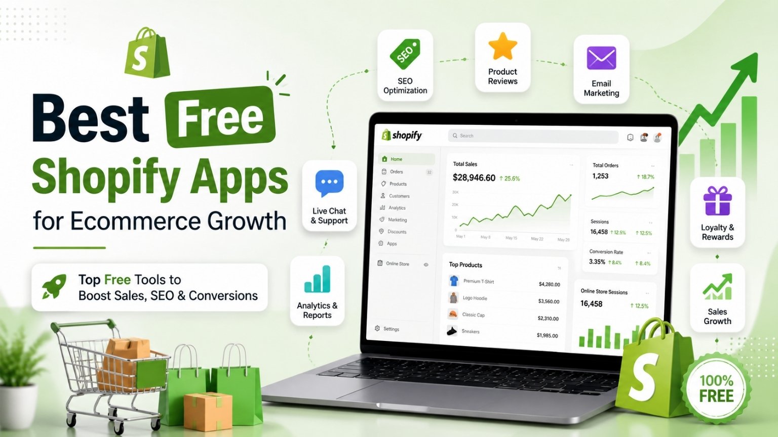 Best Free Shopify Apps for Ecommerce Growth in 2026
